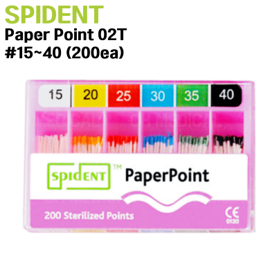 SPIDENT) Paper Point 02T #15~40 (200ea)