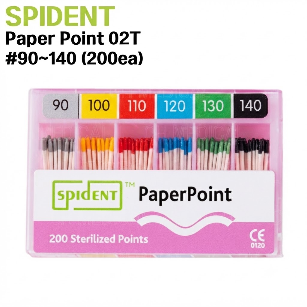 SPIDENT) Paper Point 02T #90~140 (120ea)