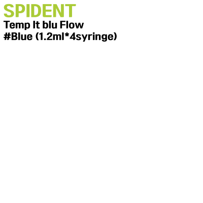 SPIDENT) Temp It blu Flow #Blue (1.2ml*4syringe)