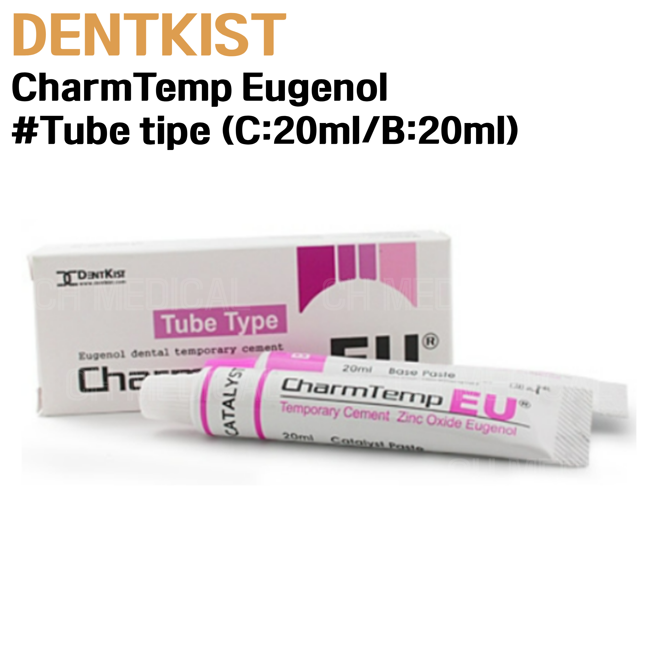 DENTKIST) CharmTemp Eugenol #Tube tipe (C:20ml/B:20ml)