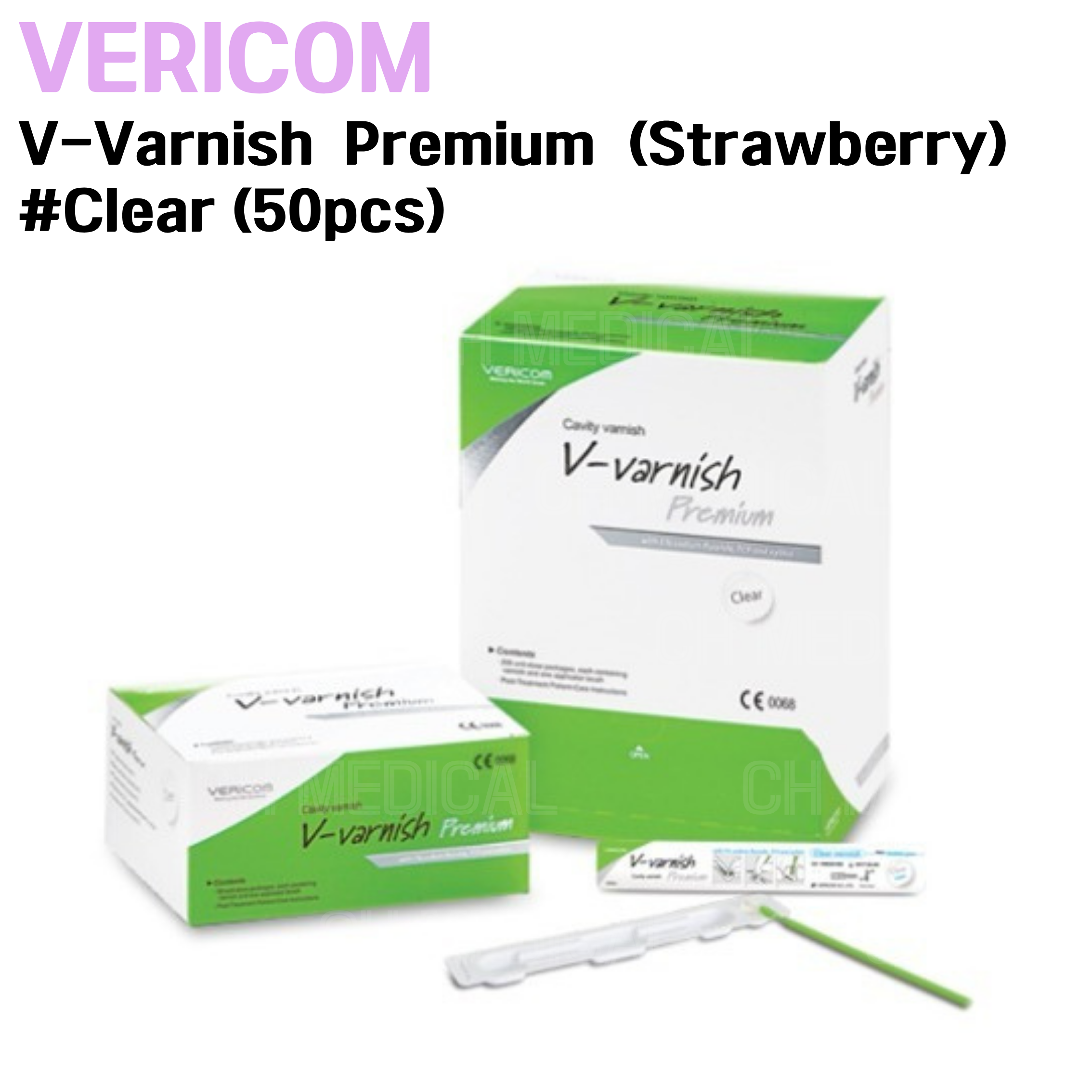 VERICOM) V-Varnish Premium (Strawberry) #Clear (50pcs)