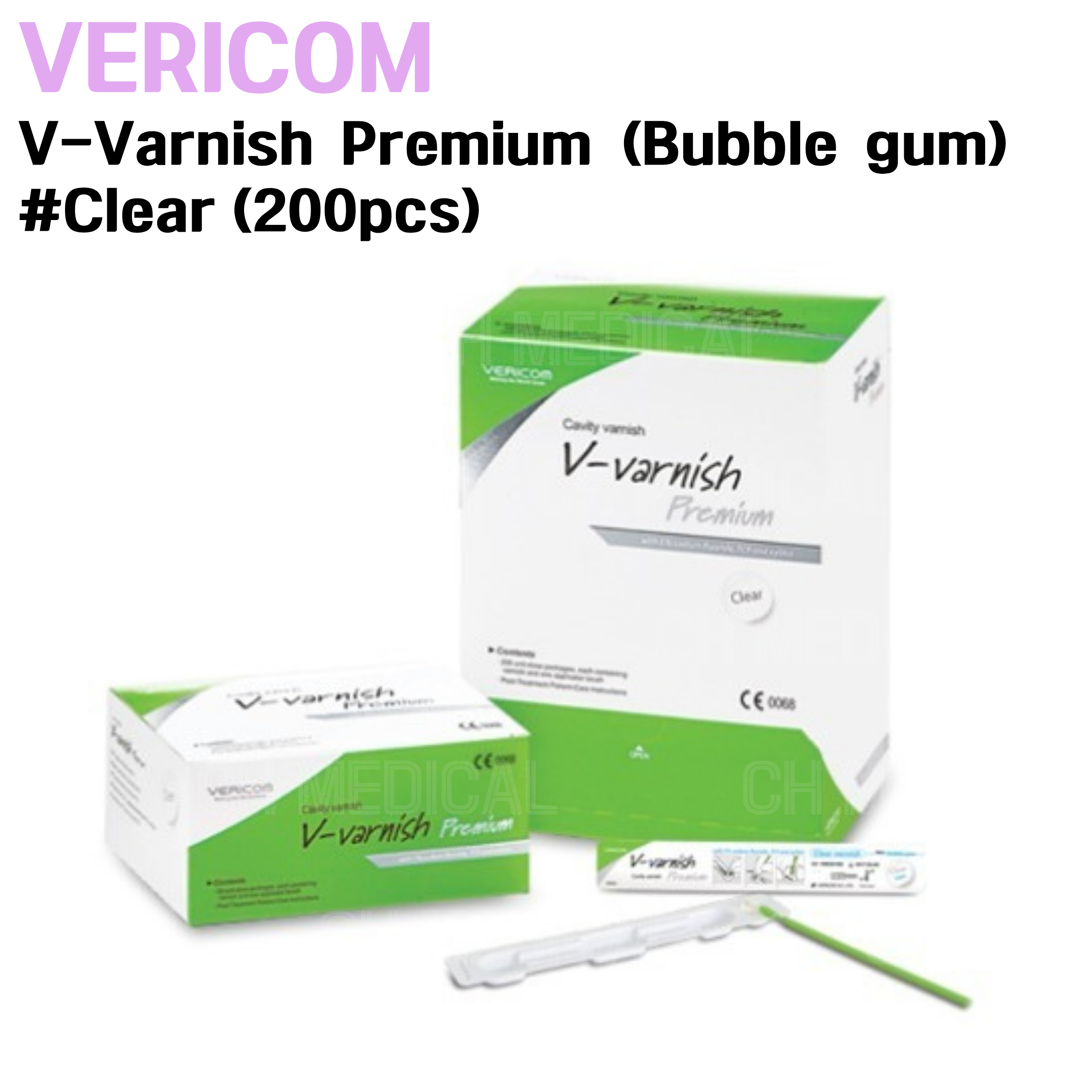 VERICOM) V-Varnish Premium (Bubble gum) #Clear (200pcs)